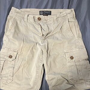 American Eagle Outfitters Men's Beige Cargo Shorts